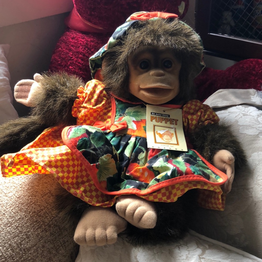 Vintage Hosung Julius the junior chimp hand puppet